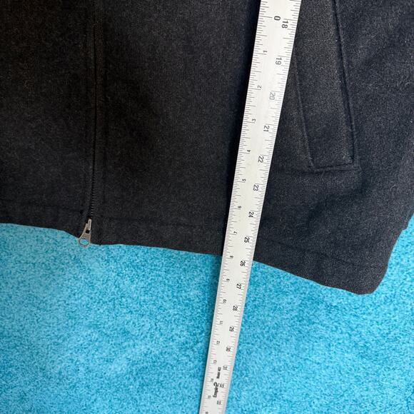 Vintage Old Navy Men’s Wool Blend Jacket Black Size L – Full Zip, Classic Style - Picture 3 of 13